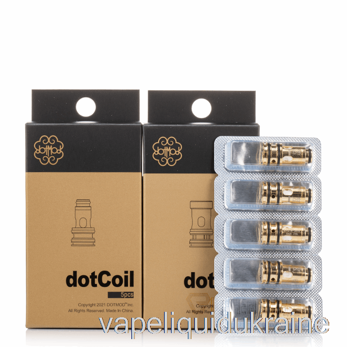 Vape Liquid Ukraine dotmod dotCoils 0.9ohm dotAIO V2 Coils (Flat Base)